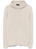 Roberto Collina marl-knit hoodie - Neutrals