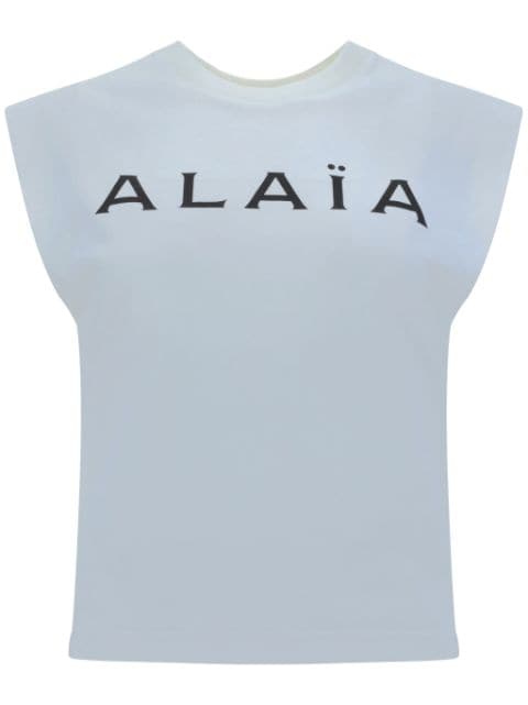 Alaïa logo-print T-shirt