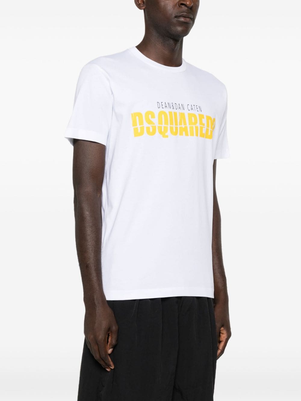 Shop Dsquared2 Logo-print Cotton T-shirt In White