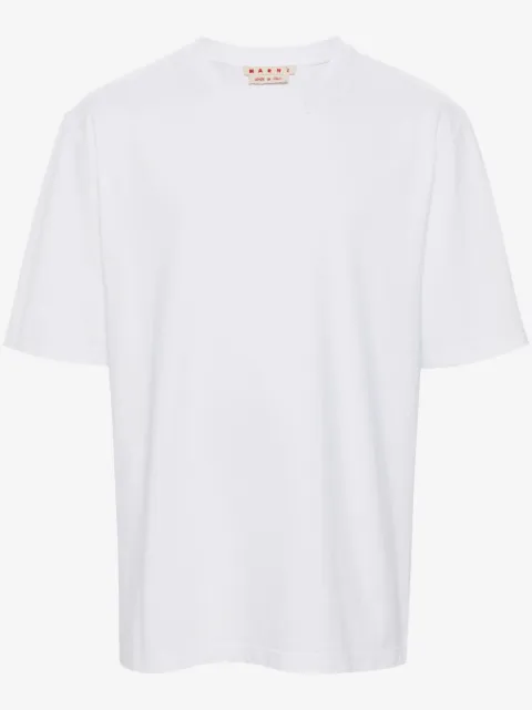 Marni Camiseta de algodão com patch de logo