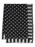 Dolce & Gabbana polka-dot silk scarf - Black