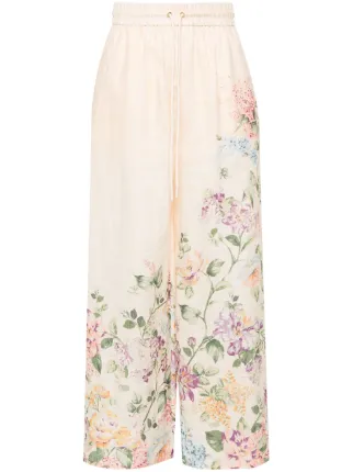ZIMMERMANN Halliday 阔腿裤| 橘色| FARFETCH CN