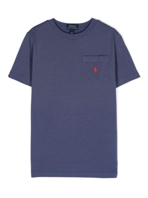 Polo Pony-embroidered cotton T-shirt