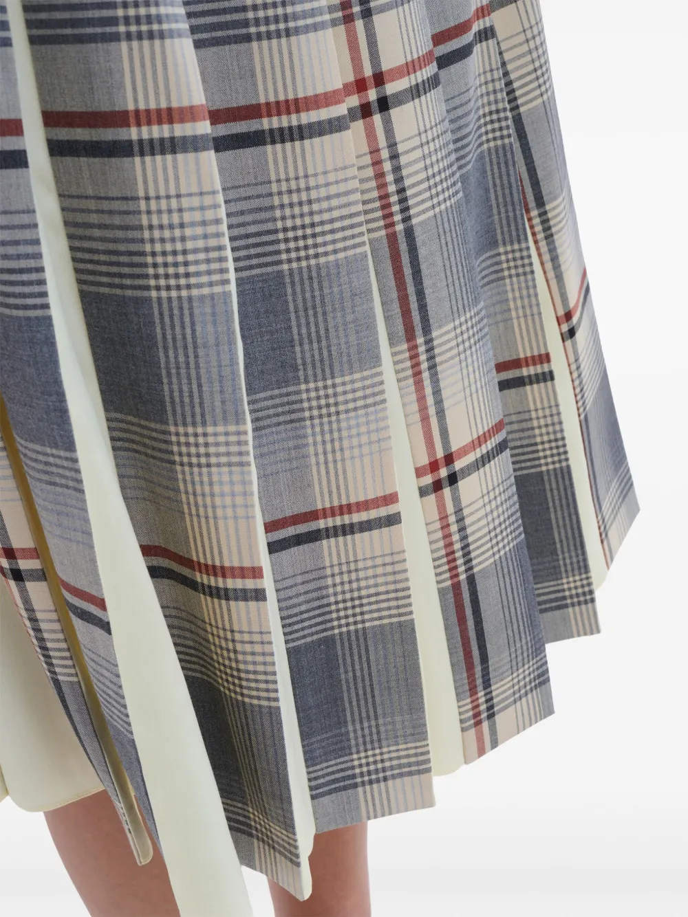 Affordable Marni plaid-pattern pleated midi skirt Women