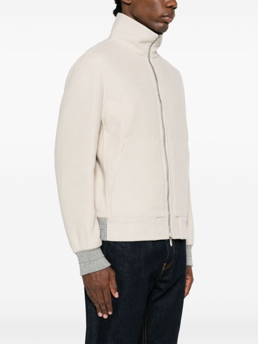 Brunello Cucinelli reversible cashmere bomber jacket Men