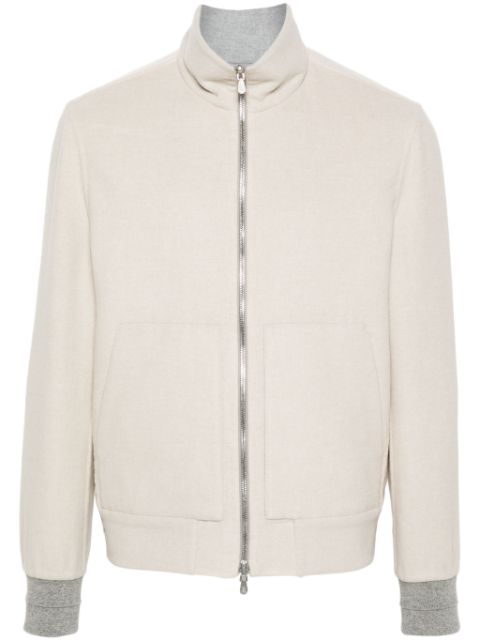 Brunello Cucinelli reversible cashmere bomber jacket Men