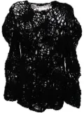 Comme Des Garçons open-knitted jumper - Black