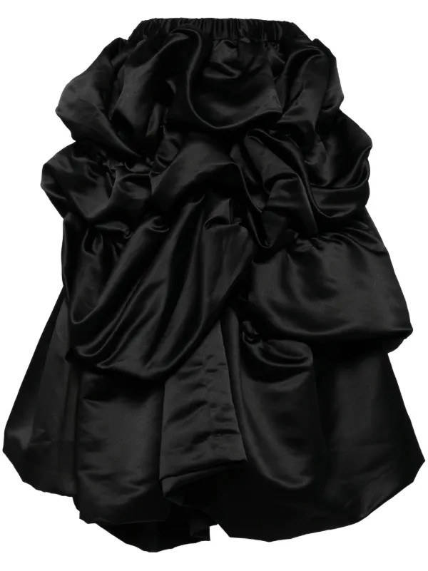 Comme Des Garçons シャーリング スカート | ブラック | FARFETCH JP