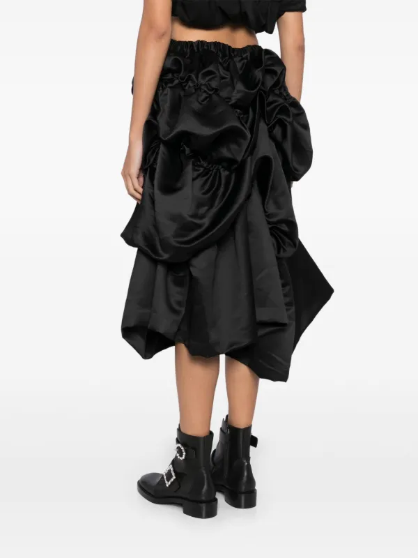 COMME des GARCONS ジャガード 花柄 スカート - メルカリ
