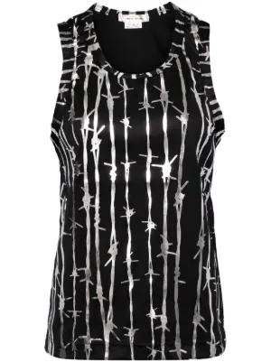 MaisonMargiela シアートップ Maison Margiela ドット セミシアートップ | ブラック | FARFETCH JP
