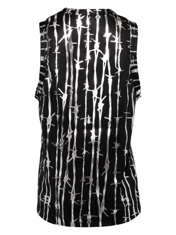 Comme Des Garçons グラフィック トップ | ブラック | FARFETCH JP