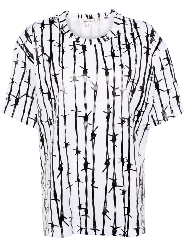 Comme des Garçons Graphic-printed T-shirt in White