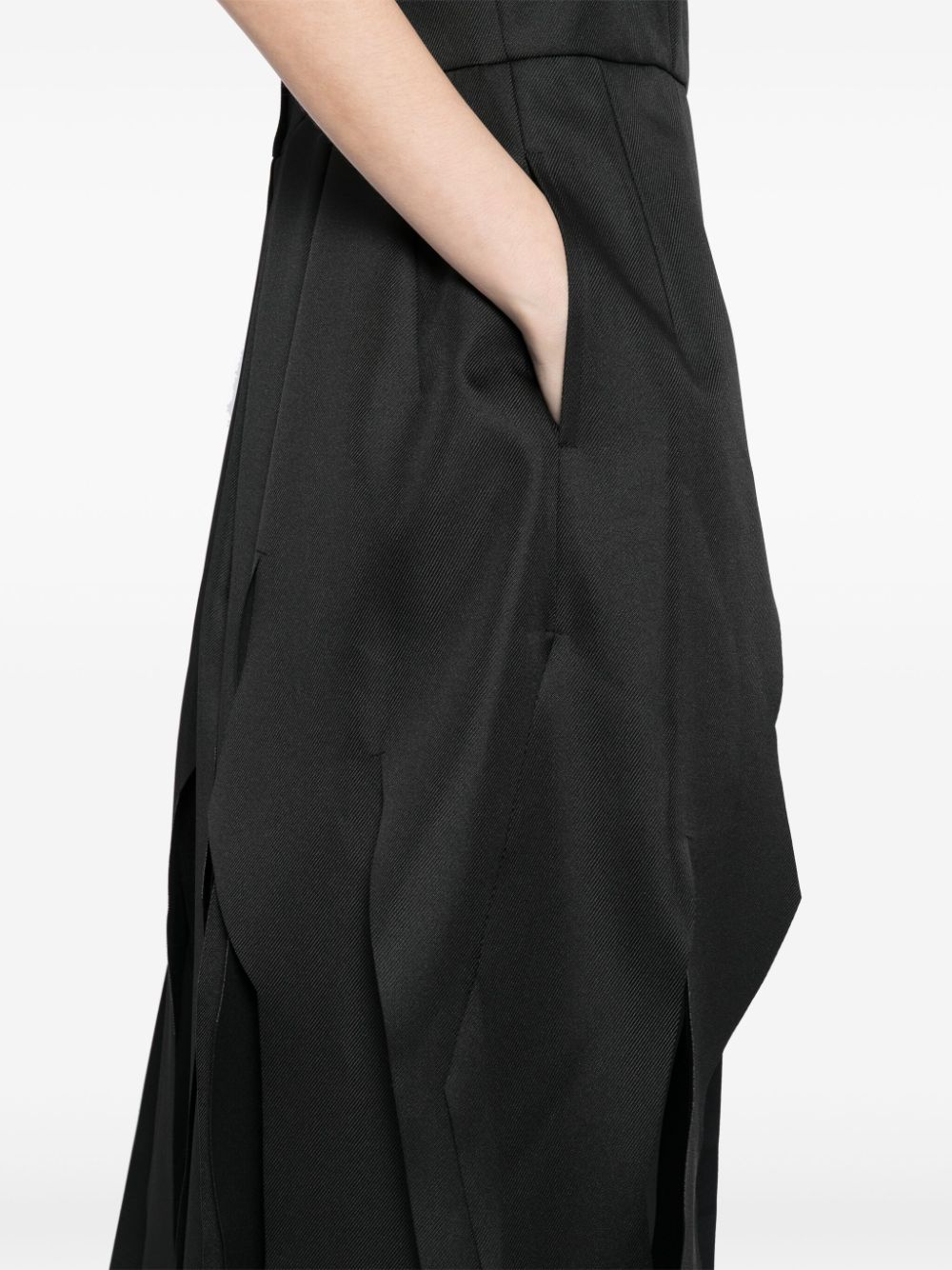 Shop Comme Des Garçons Sleeveless Dress In Black