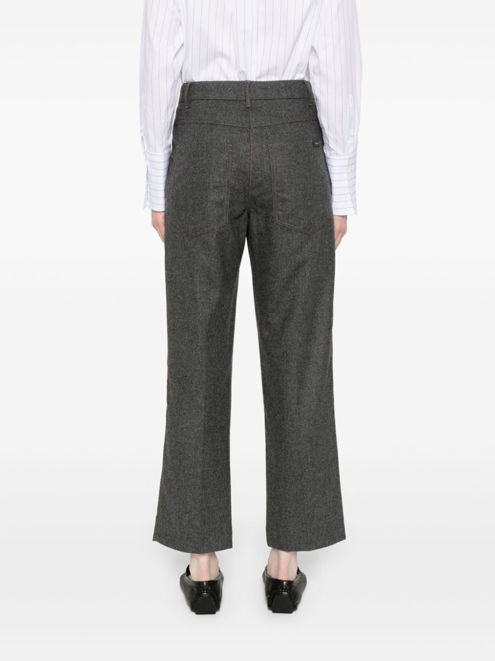 Brunello Cucinelli pleated felted straight trousers Women