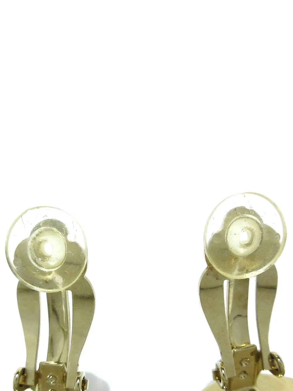 CHANEL Pre-Owned 20th Century CC Rhinestones Clip on costume earrings - Zilver
