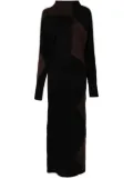 Philosophy Di Lorenzo Serafini scoop-back knitted maxi dress - Black