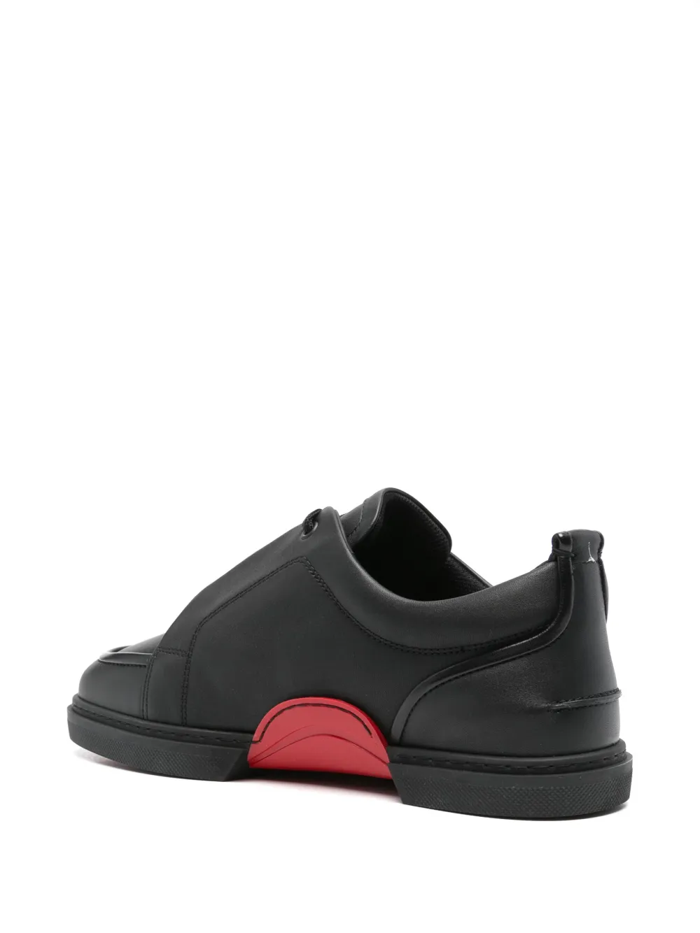Christian louboutin black trainers discount