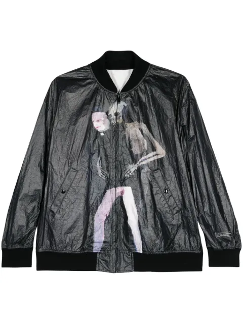 Undercover graphic-print bomber jacket