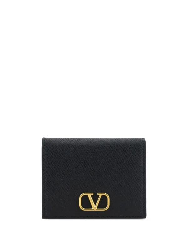 Valentino Garavani VLogo signature wallet women Calf Leather One Size Black