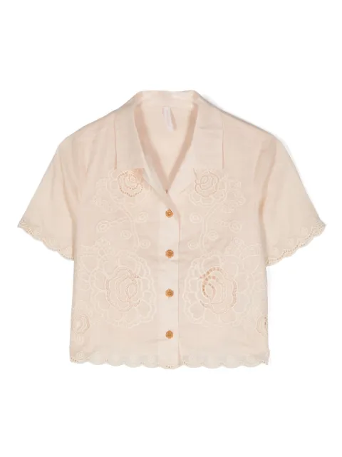 ZIMMERMANN Kids 기퓌르 레이스 블라우스