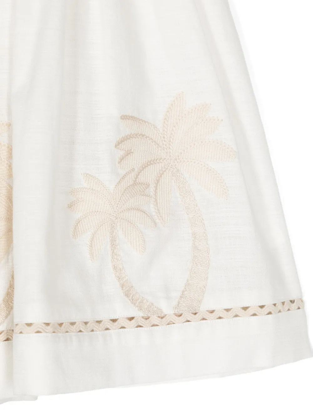 ZIMMERMANN Kids Waverly katoenen jurk Wit