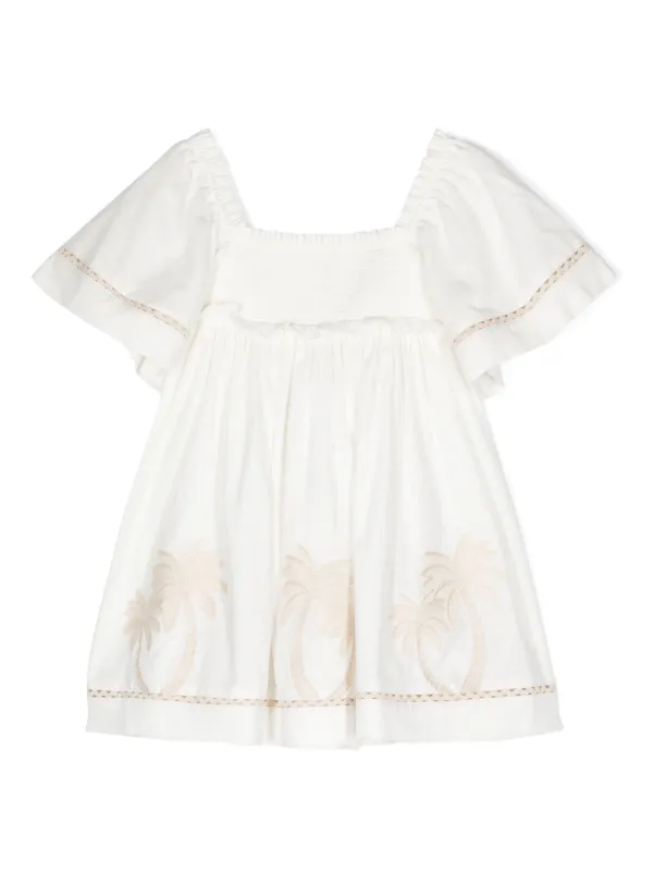ZIMMERMANN Kids Waverly Cotton Dress White FARFETCH AU