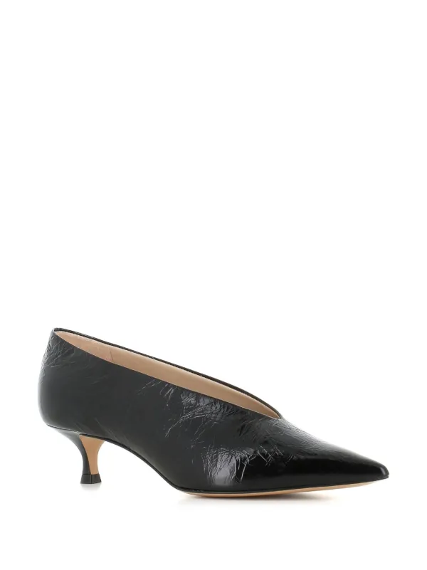 Le Monde Beryl 40mm Babouche Leather Pumps Black FARFETCH