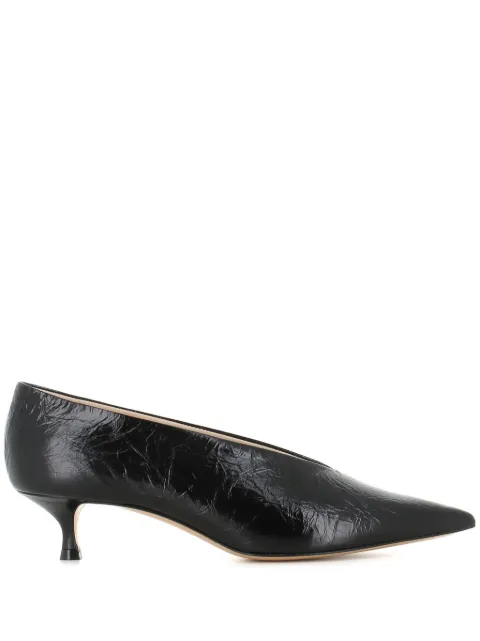Le Monde Beryl 40mm Babouche leather pumps