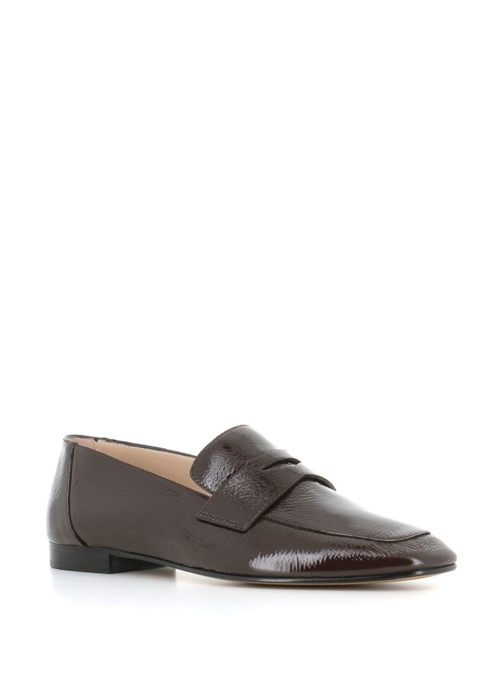 Le Monde Beryl Lakleren penny loafers - Bruin