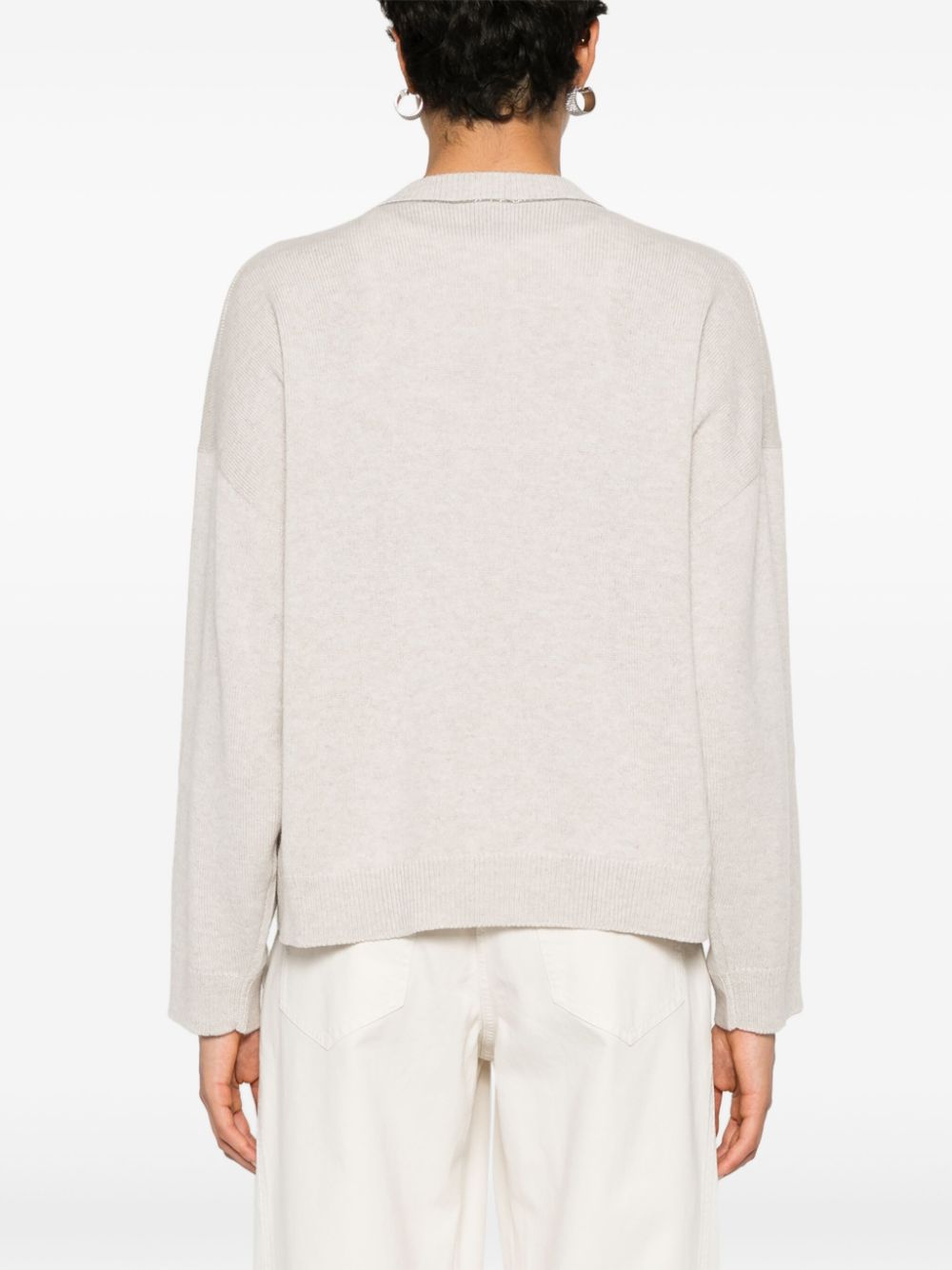 Brunello Cucinelli cashmere drop-shoulder jumper Women