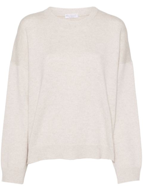 Brunello Cucinelli cashmere drop-shoulder jumper Women