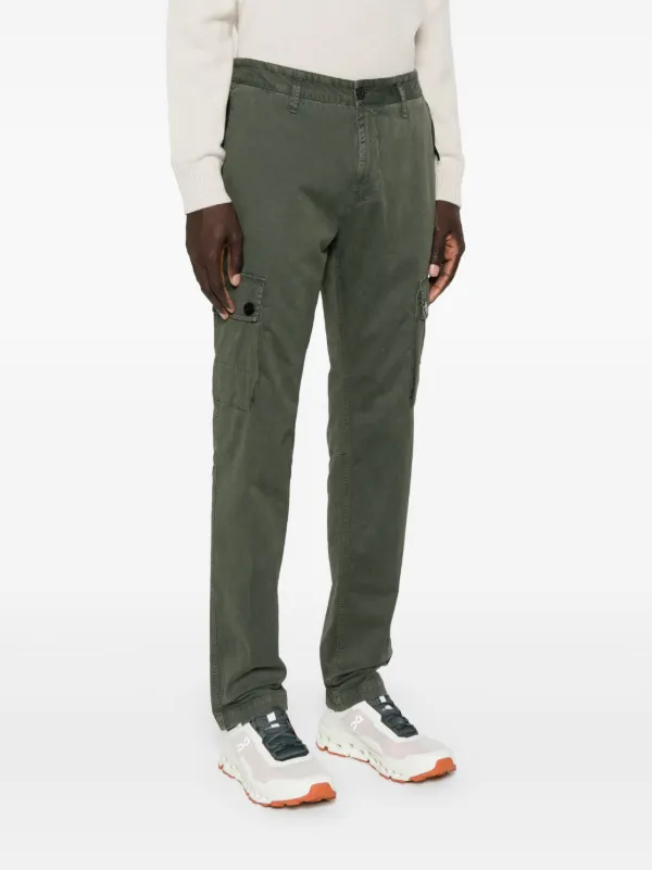 Stone Island Compass-badge Cargo Trousers | Green | FARFETCH