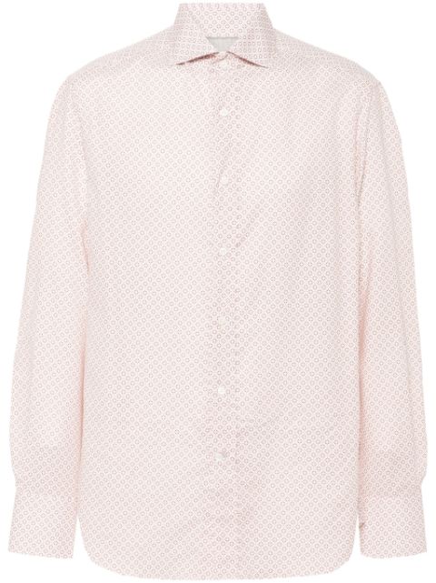 Brunello Cucinelli graphic-print cotton shirt Men