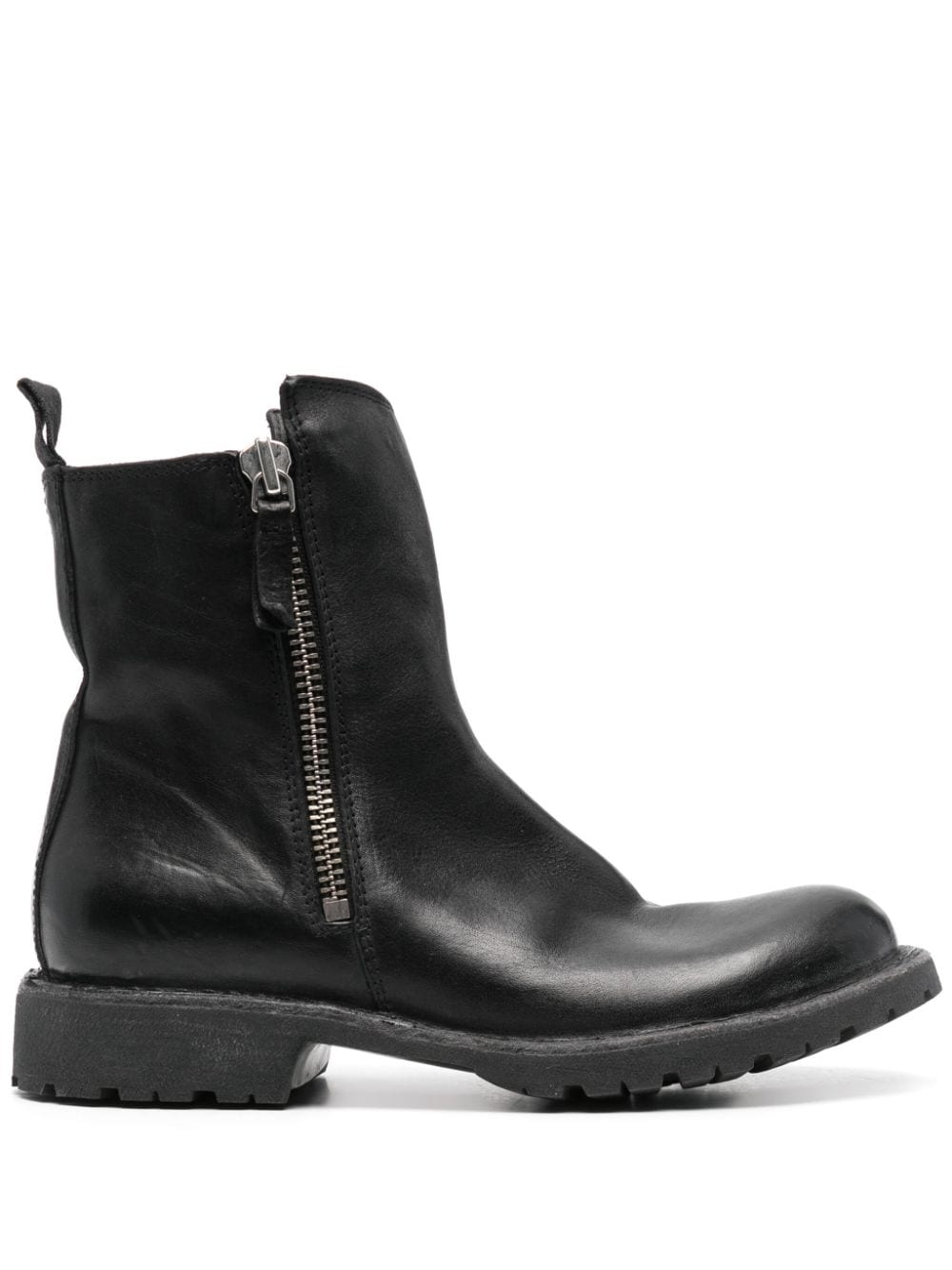 Tronchetto leather ankle boots