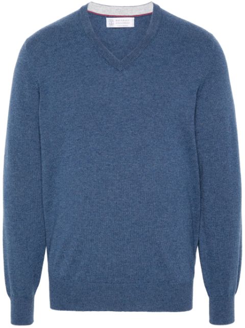 Brunello Cucinelli V-neck cashmere jumper Men