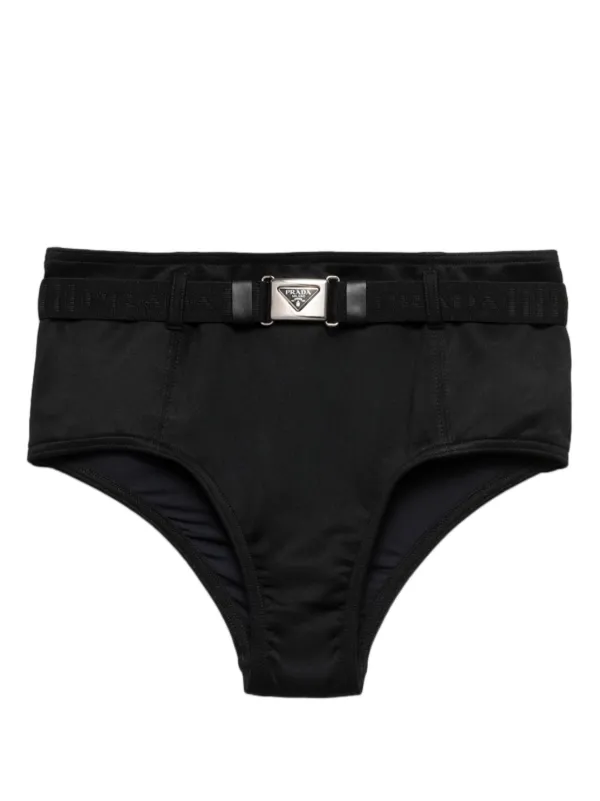 【PRADA】インターロックファブリック ビキニボトム★ブラック PRADA】インターロックファブリック ビキニボトム☆ブラック