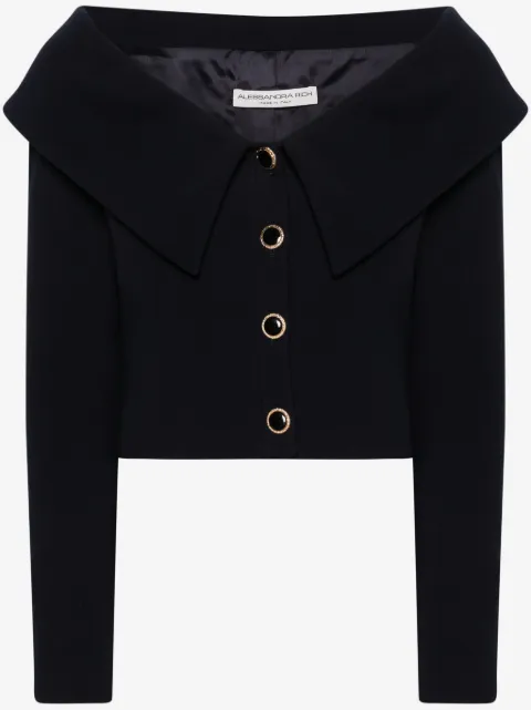 Alessandra Rich off-shoulder wool blazer