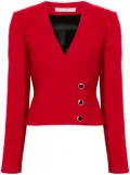 Alessandra Rich single-breasted wool blazer - Red