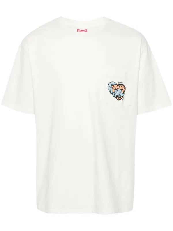 Kenzo Jungle Heart Tシャツ | ホワイト | FARFETCH JP Kenzo Jungle Heart Tシャツ | ホワイト | FARFETCH JP