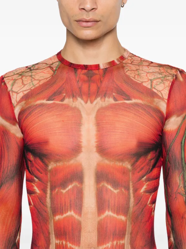 Jean Paul Gaultier Écorché トップ | レッド | FARFETCH JP