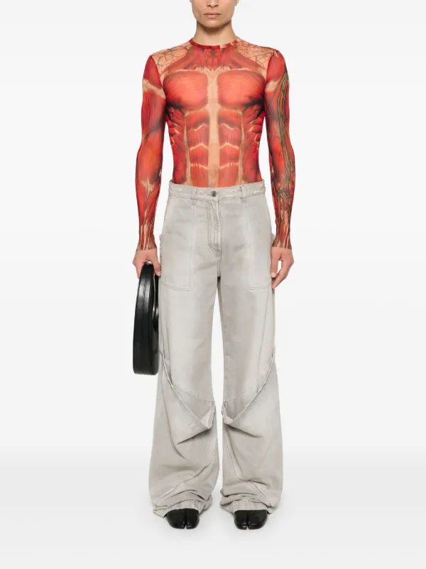 Jean Paul Gaultier Écorché Top | Red | FARFETCH
