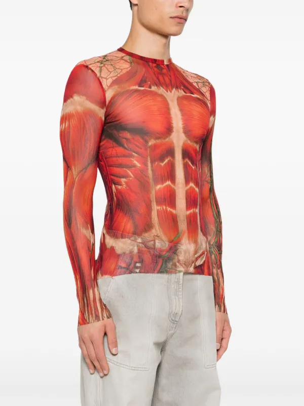 Jean Paul Gaultier Écorché トップ | レッド | FARFETCH JP