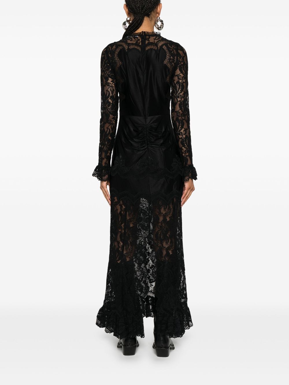 Affordable online deals Rabanne floral-lace detail maxi dress Women