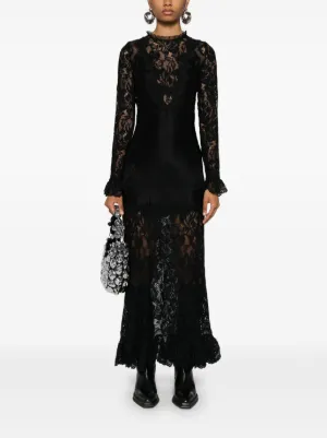 【Rabanne】フローラルレース maxiドレス Rabanne ウィメンズ ワンピース＆ドレス通販 - FARFETCH