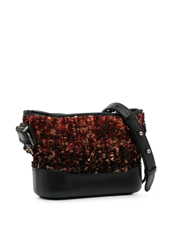 CHANEL Pre-Owned 2018-2019 Small Sequin Gabrielle Crossbody Bag