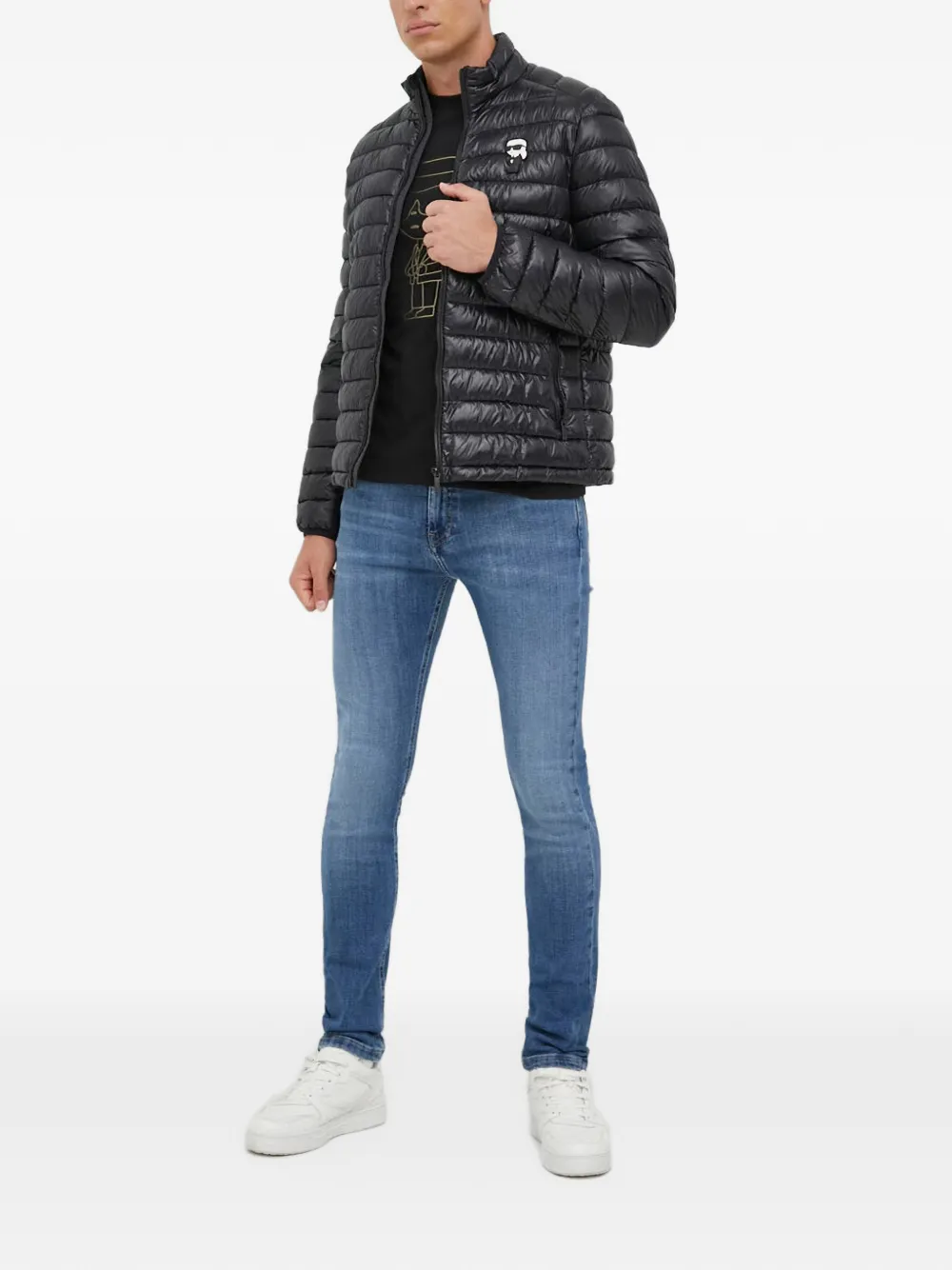 Karl Lagerfeld belt-loop pocket jeans Blauw