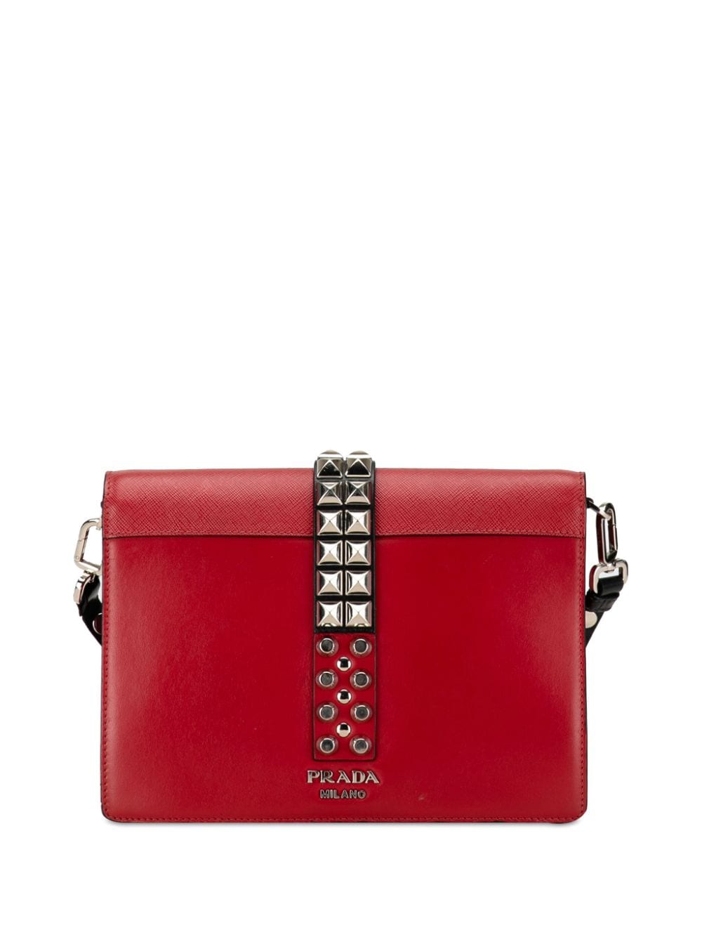 Prada Pre-Owned 2013-2020 City Calf and Saffiano Elektra crossbody bag - Rood