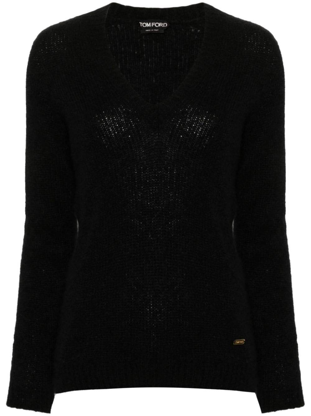 TOM FORD V-neck long-sleeve jumper - Nero