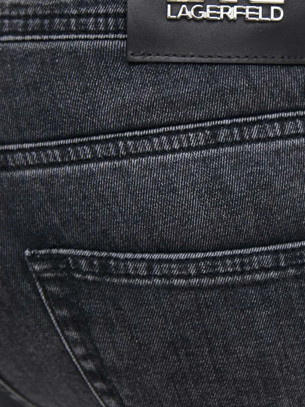Karl Lagerfeld Jeans met logopatch Zwart