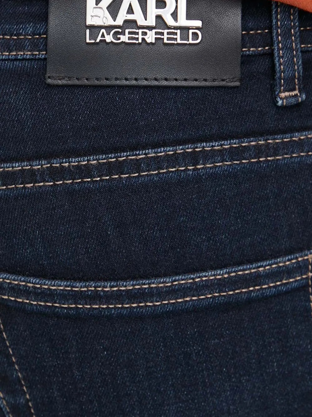 Karl Lagerfeld Jeans met logopatch Blauw